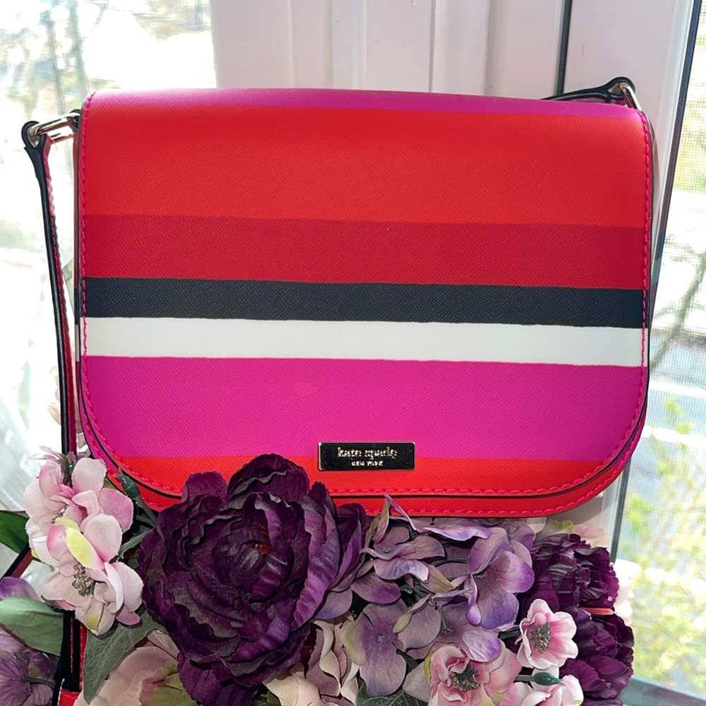 👛 KATE SPADE Laurel Way, Bonita stripe multi Crossbody bag  - New with tags